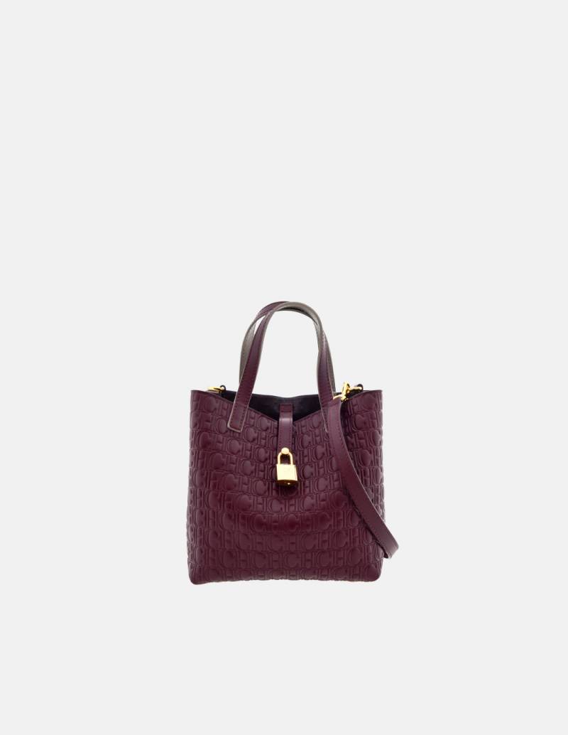 Carolina Herrera Matryoshka Locked XS burdeos