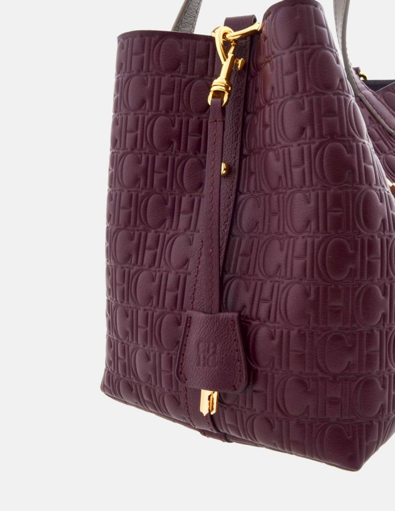 Carolina Herrera Matryoshka Locked XS burdeos