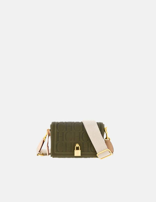 Bolso Carolina Herrera Andy Mini Locked Crossbody Verde