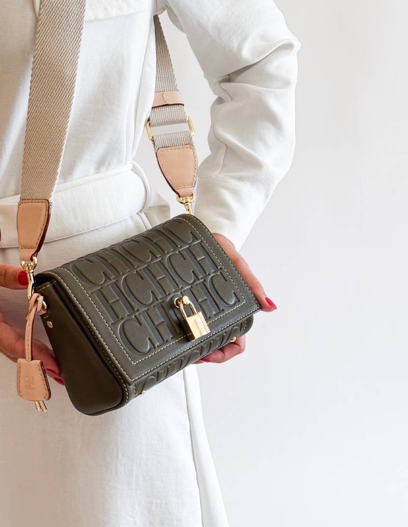 Bolso Carolina Herrera Andy Mini Locked Crossbody Verde
