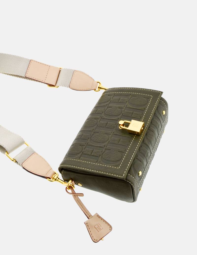 Bolso Carolina Herrera Andy Mini Locked Crossbody Verde