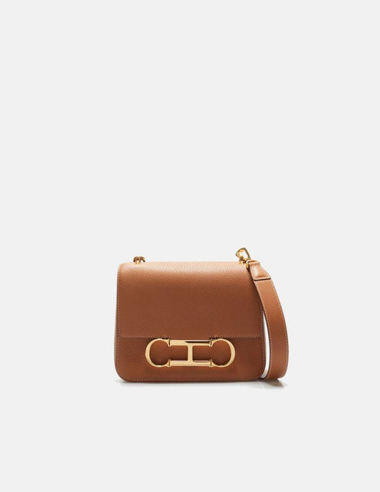 Bolso Carolina Herrera Initials Insignia Cognac!