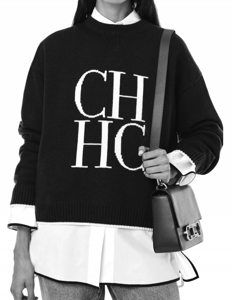Bolso Carolina Herrera Initials Insignia Cognac!