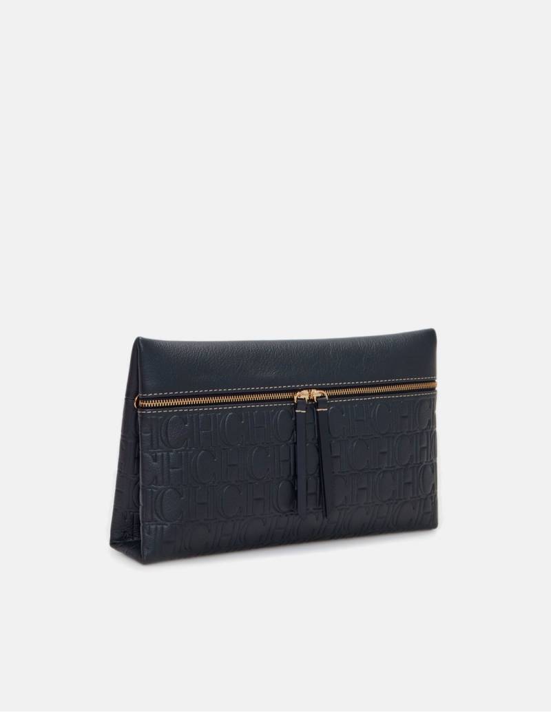 Bolso Carolina Herrera Inro Sello Azul Marino!