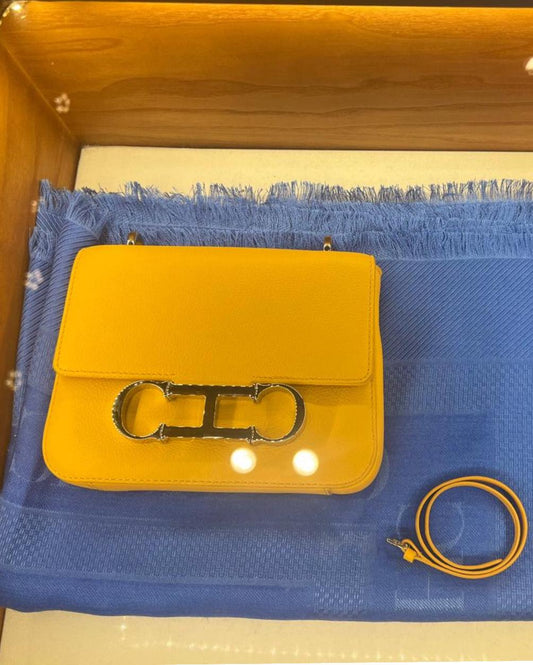Carolina Herrera Initials Insignia Yellow Mini